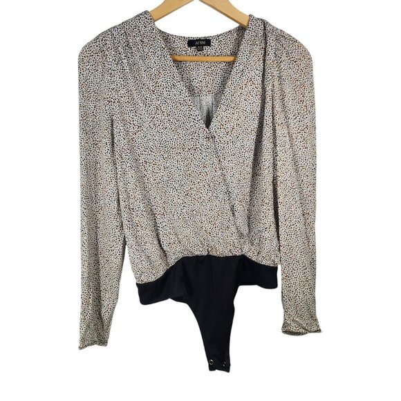 AFRM Womens‎ Leopard Print Bodysuit M Rayon & Polyester Blend - Picture 2 of 10